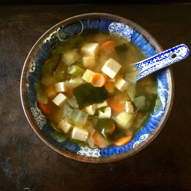 Home Cooked Vegan Vegetable Miso Soup