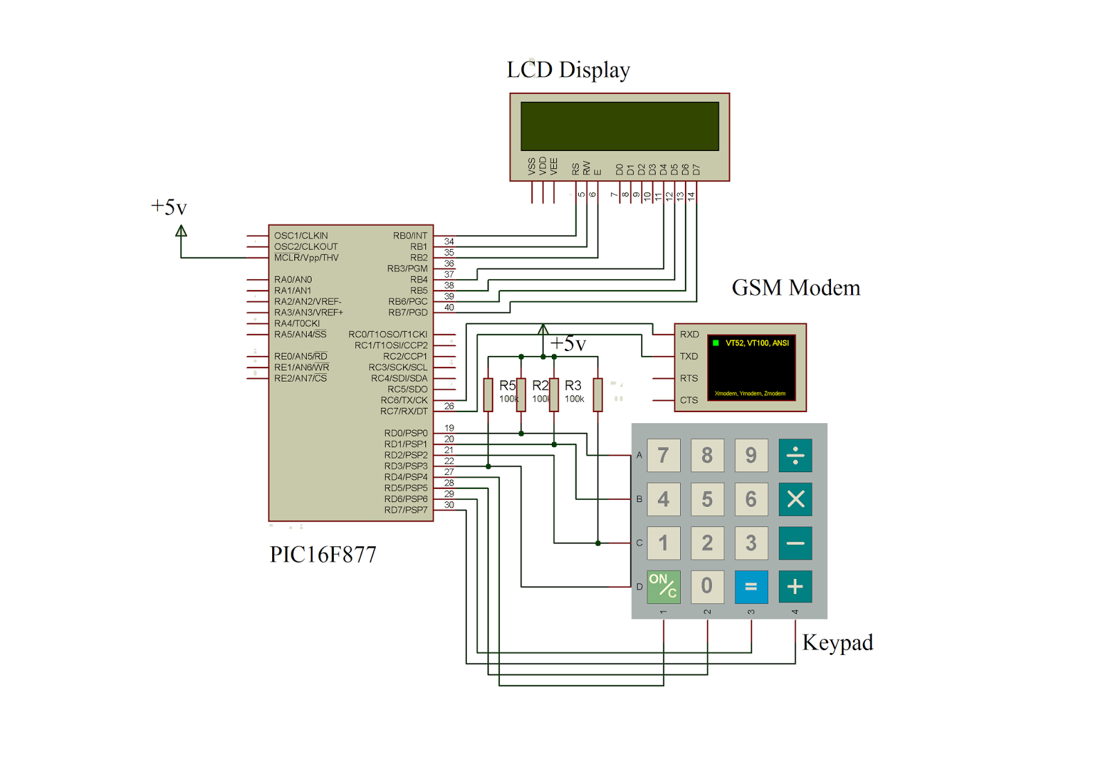 Door Lock Circuit Diagram