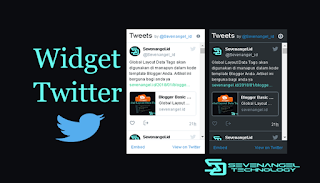 Cara Membuat Widget Twitter di Blogger