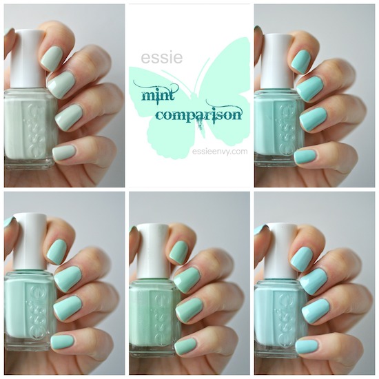 essie mint comparison new mint candy apple old mint candy apple
