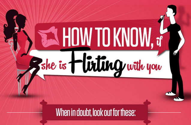 How to know If She Is Flirting With You [infographic]