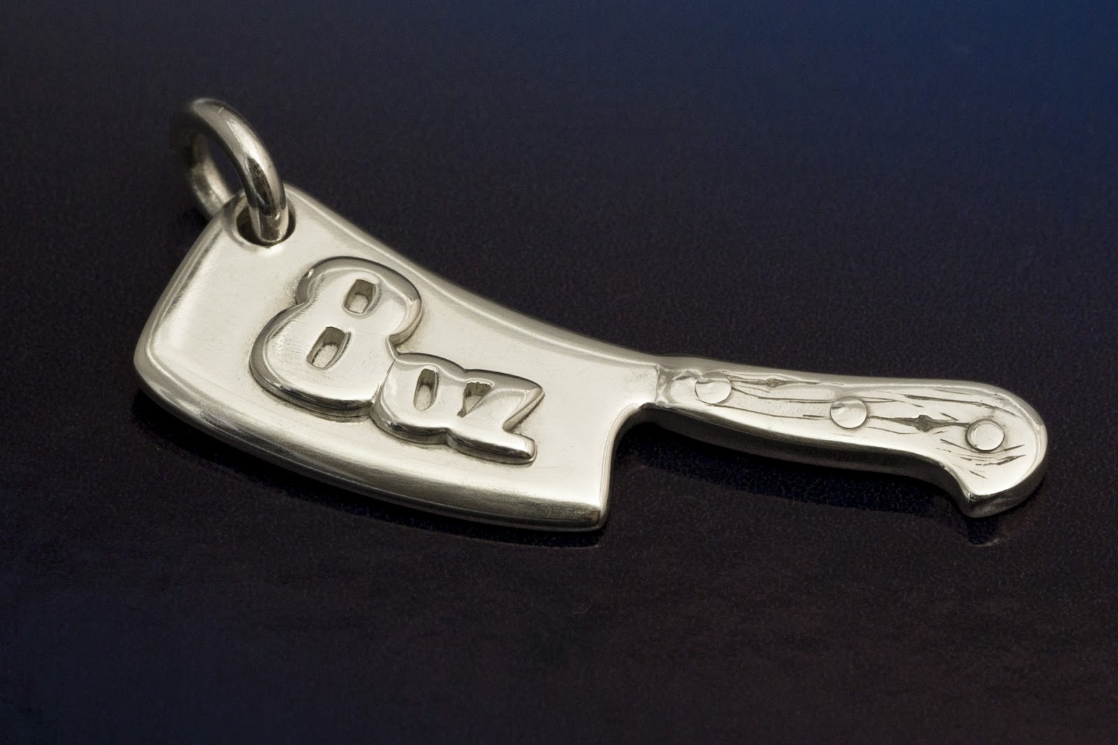 Lauren Grace Jewellery Custom Silver Meat Cleaver Charm