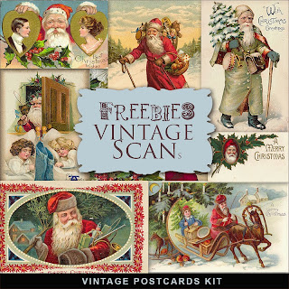 Freebies Vintage Santas Post Cards:Far Far Hill - Free database of ...