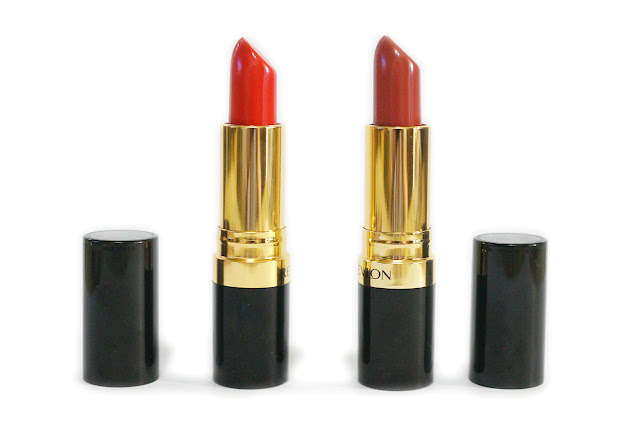 Revlon Super Lustrous Lipsticks in 225 Rosewine and 720 Fire and Ice