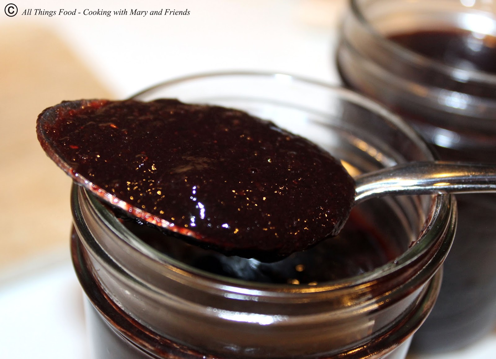 Cooking With Mary and Friends Blueberry Balsamic Barbecue Sauce