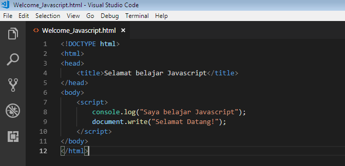 Javascript title. Javascript title