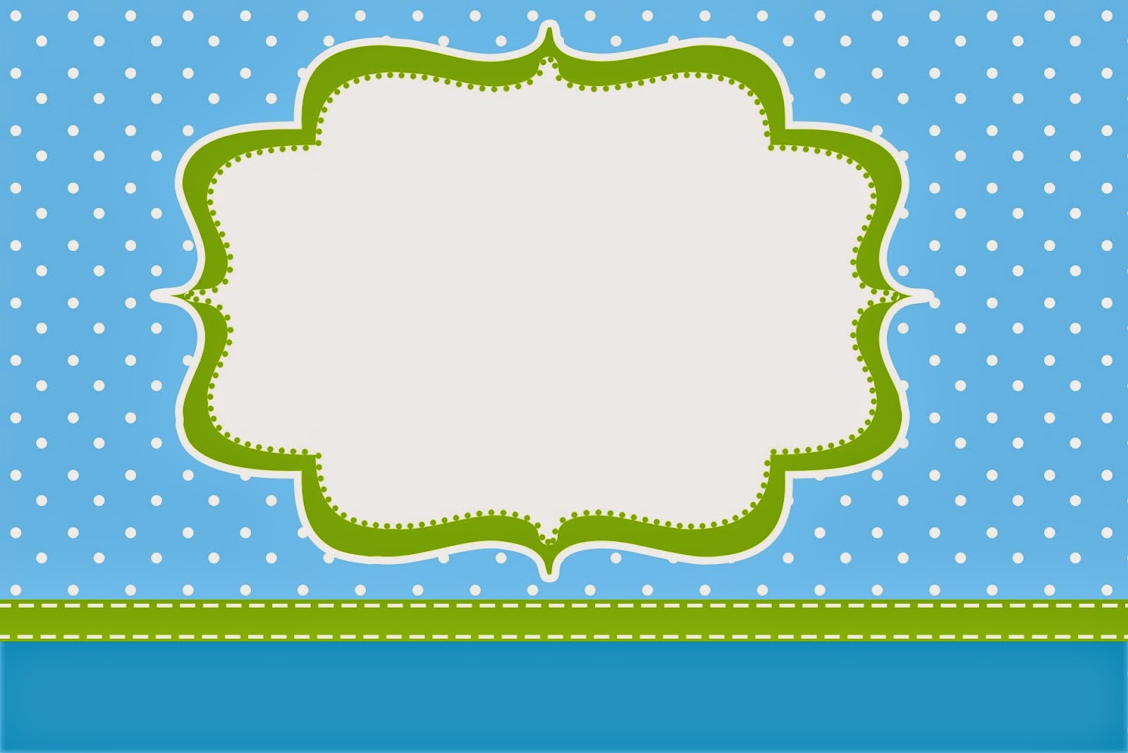 Azul Y Verde Limon Invitaciones Y Cajas Para Imprimir Gratis