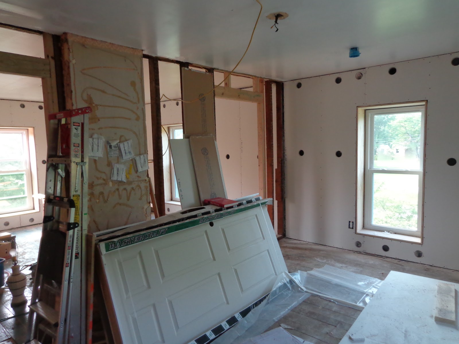 Super Insulated Efficient Farmhouse Drywall