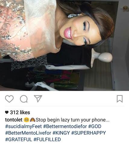 unnamed "There are better men to die for and better men to live for" - Tonto Dikeh