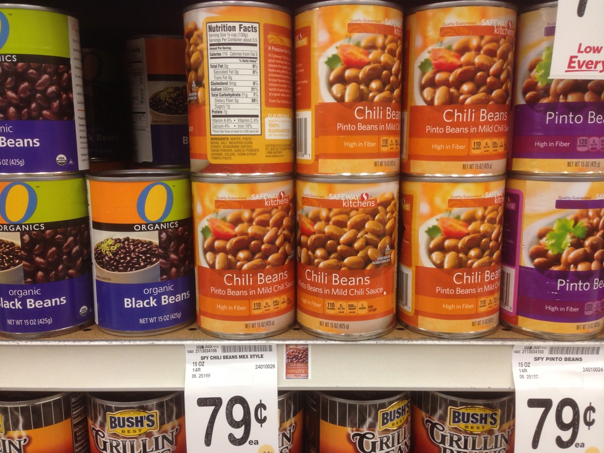 Healthy Grocery Chili Beans, Safeway Kitchens Safeway