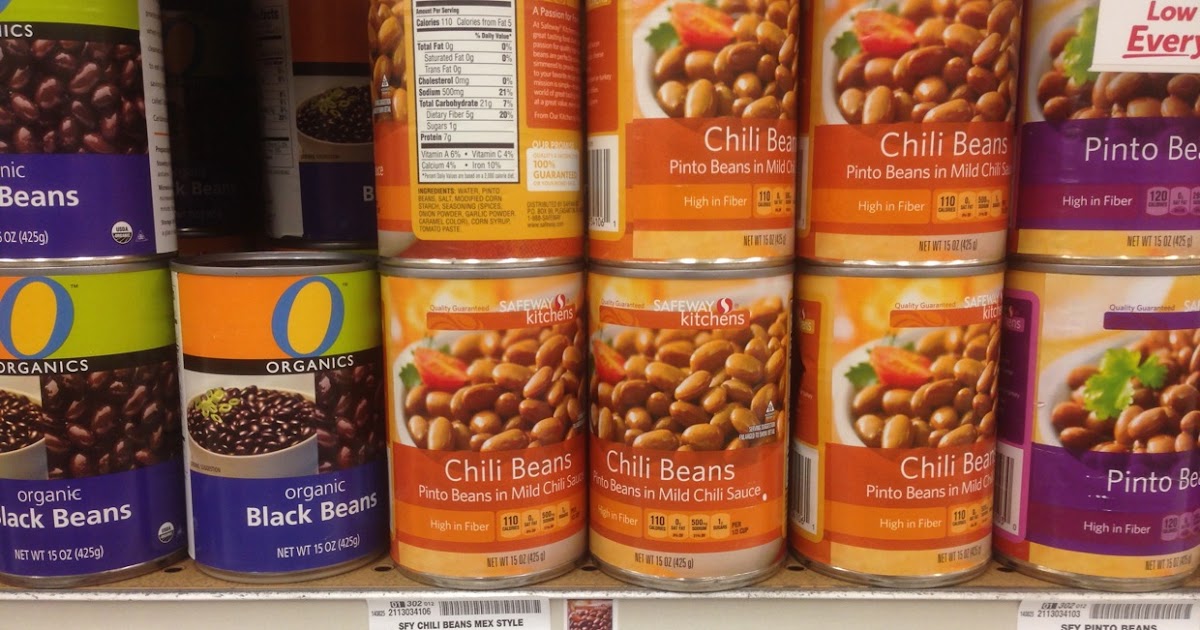 Healthy Grocery Chili Beans, Safeway Kitchens Safeway