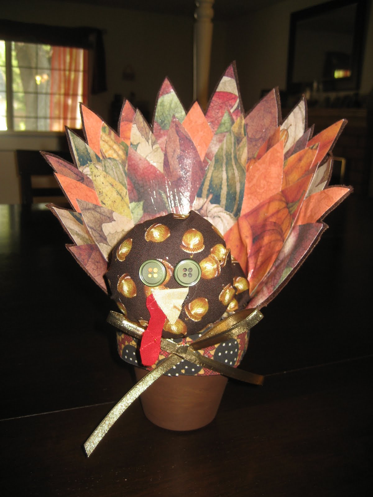 Anna's Simple Crafts Flower Pot Turkey