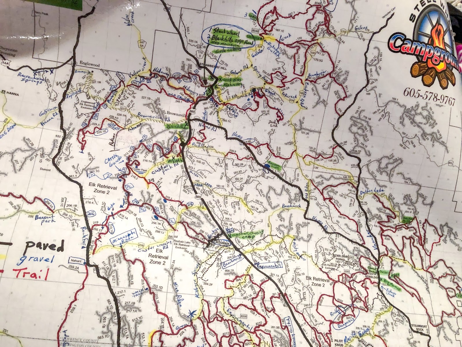 Black Hills Trail System Map
