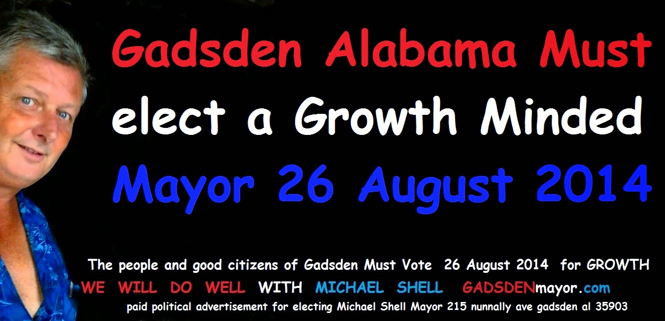 Michael Shell Mayor 23 August 2022 VOTE ★ 256-GADSDEN ★ Shell Mayor ...