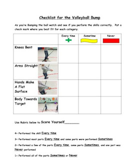 volleyball rubric bump godfrey mr