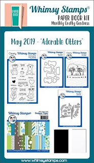 Adorable Otters Paper Door Kit