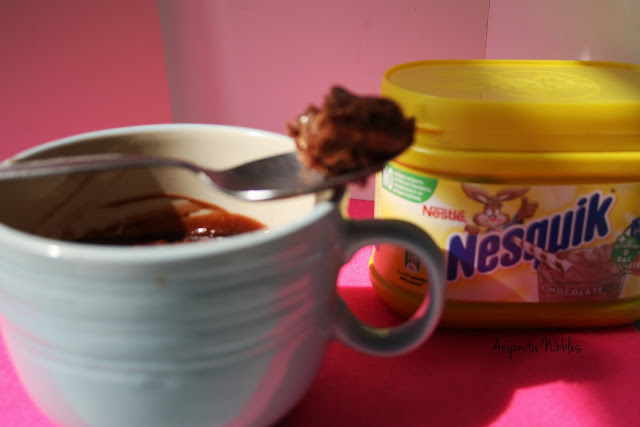 2 Minute Nesquick Microave Brownies in a Mug 