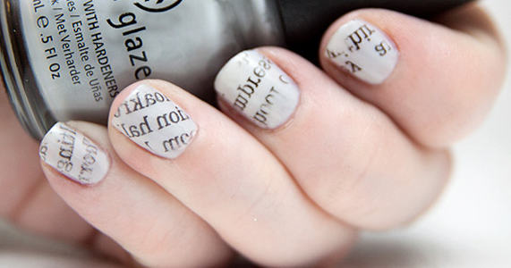 1. "Newspaper Nails: How to Create This Nail Art Design" - wide 5