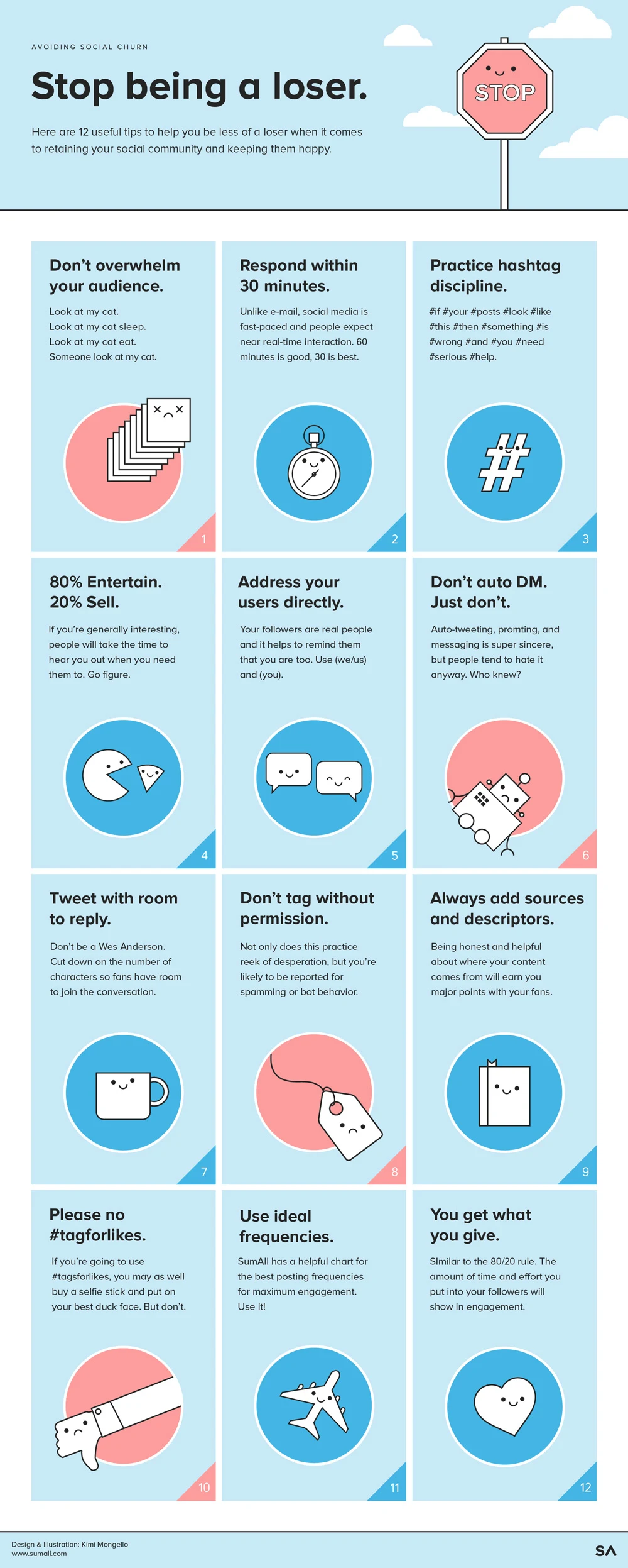 How to get more and avoid losing followers on #SocialMedia - #infographic