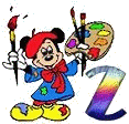 Alfabeto de Mickey pintor Z.