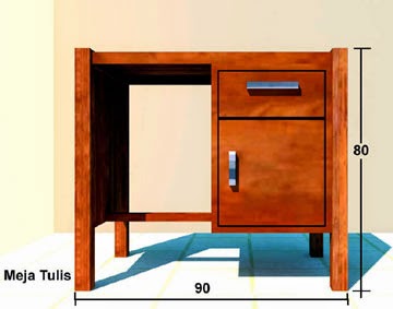 contoh gambar desain kamar kost sederhana untuk mahasiswa