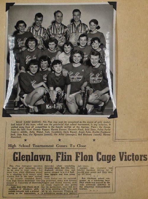 1950`s Flin Flon Kopper Kweens Yearbook Manitoba Basketball Hall of