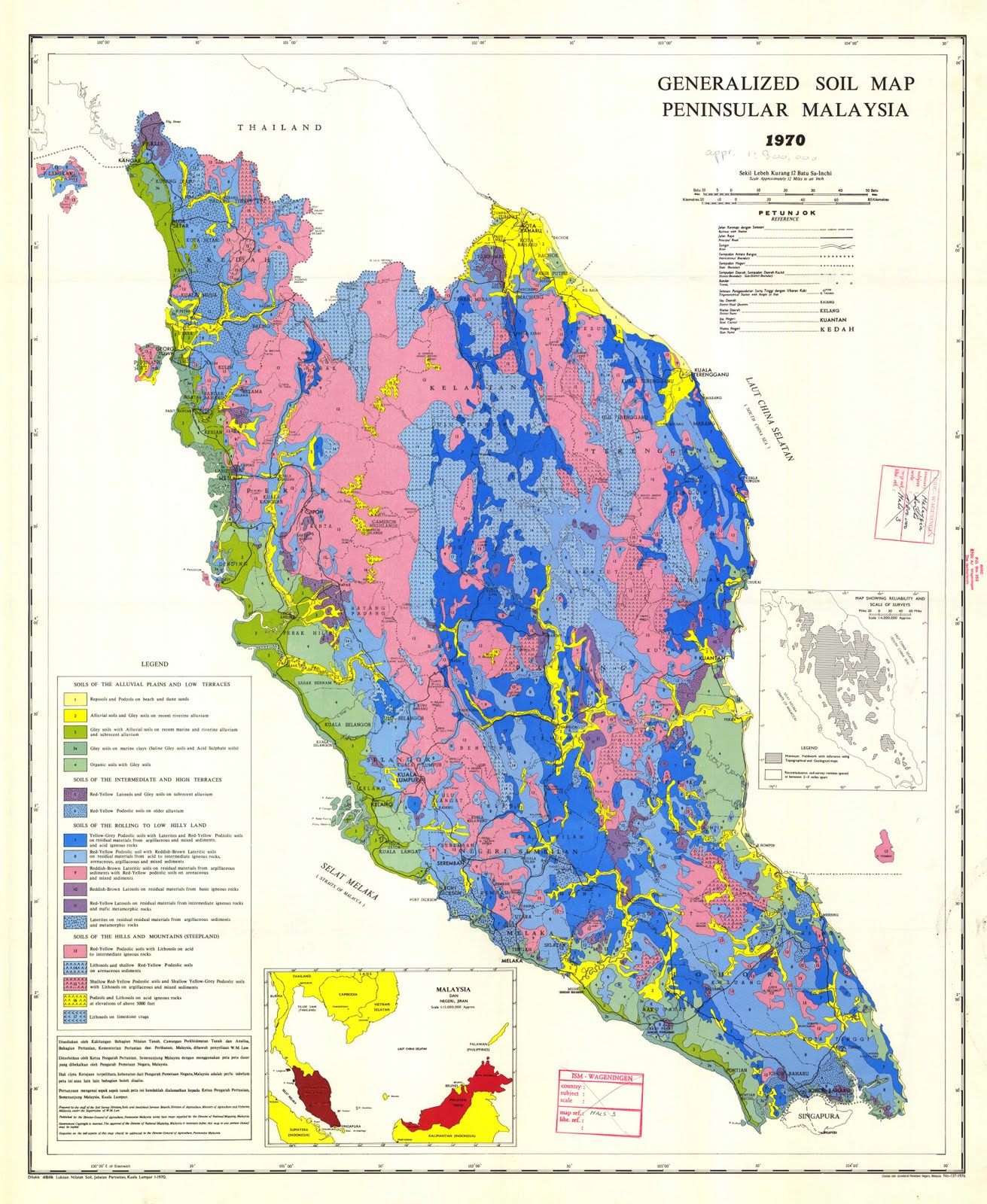 Environmental Study Soil Map Peninsular Malaysia