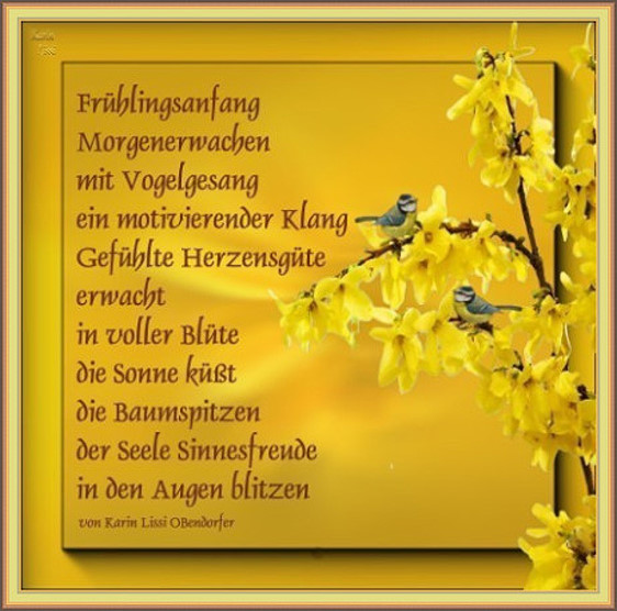 Karins Gedichte Blog Fruhlingsanfang