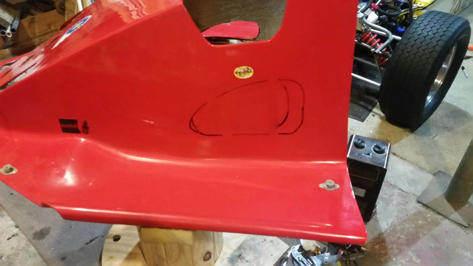 Time To Race Throttle linkage and body cutout