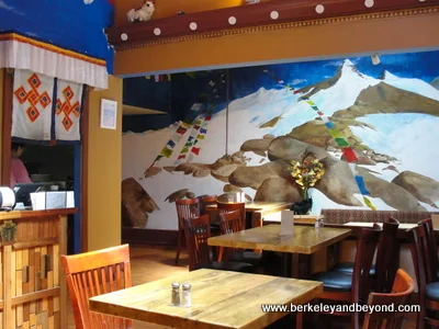 interior of Nomad Tibetan Restaurant in Berkeley, California