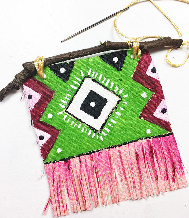 mini tapestry ornaments