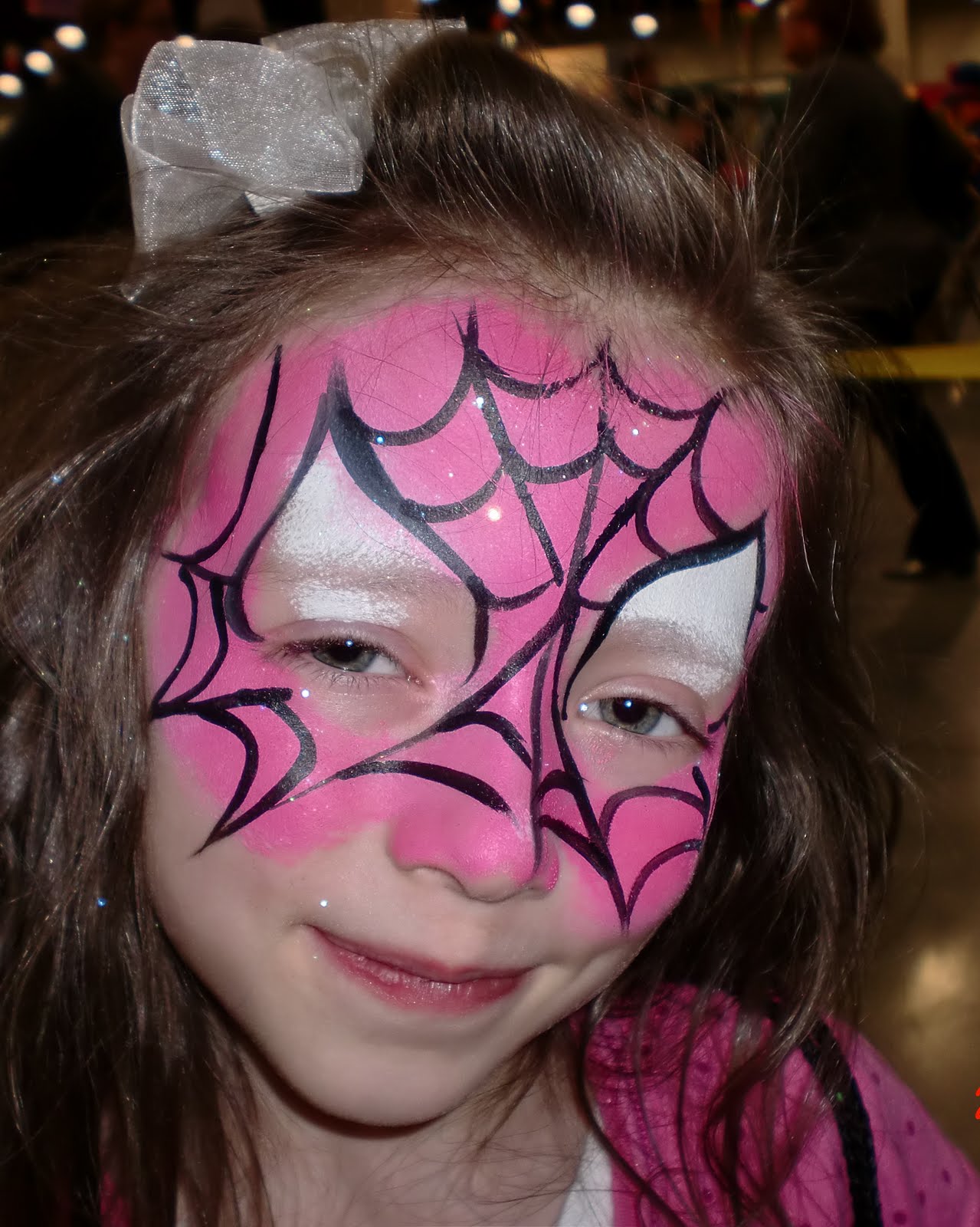 Face Painting Illusions and Balloon Art, LLC Spiderman, Pink, Face Paint, Face Painting