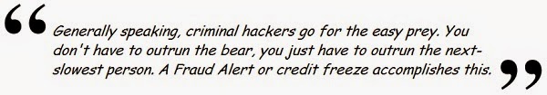 Generally speaking, criminal hackers go for the easy prey. You don't have to outrun the bear, you just have to outrun the next-slowest person. A Fraud Alert or credit freeze accomplishes this.