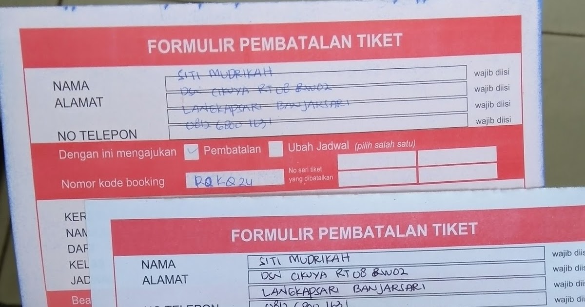 Contoh Surat Kuasa Pembatalan Tiket Kereta Api Doc