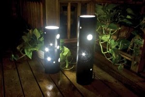 Kerennya Lampu  Minimalis Lampu Taman dari Bambu  Ragam 