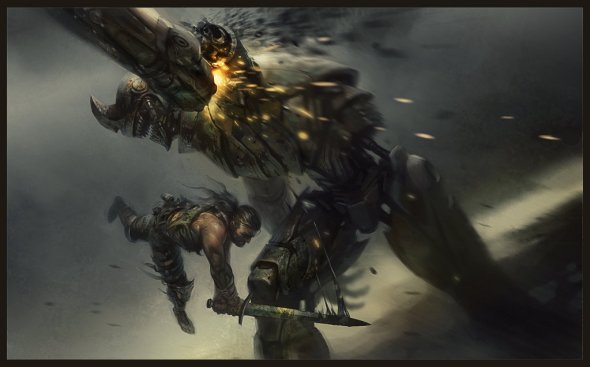 As sombrias ilustrações de ficção científica de Daryl Mandryk Daryl Mandryk artstation arte ilustrações ficção científica sombrio robôs futuristas alienígenas