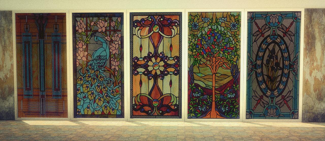Sims 4 Stained Glass CC