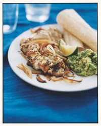 Weight Loss Recipes : Chicken Soft Tacos with Tangy Guacamole