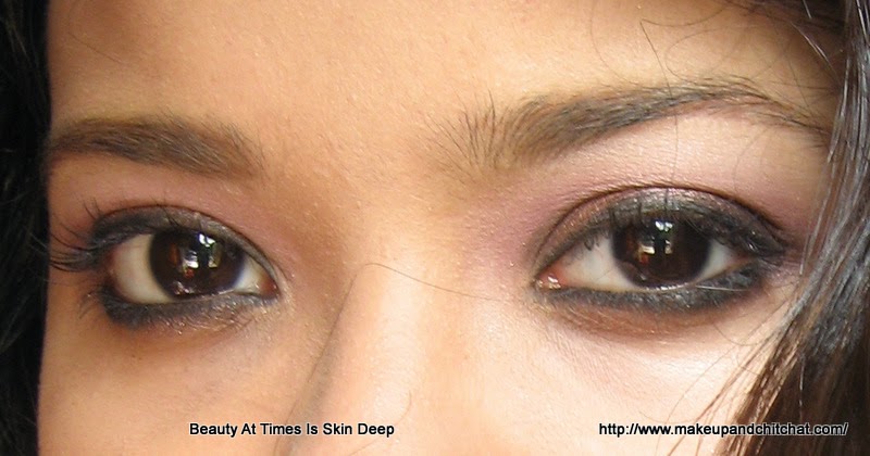 Smokey copper eye makeup
