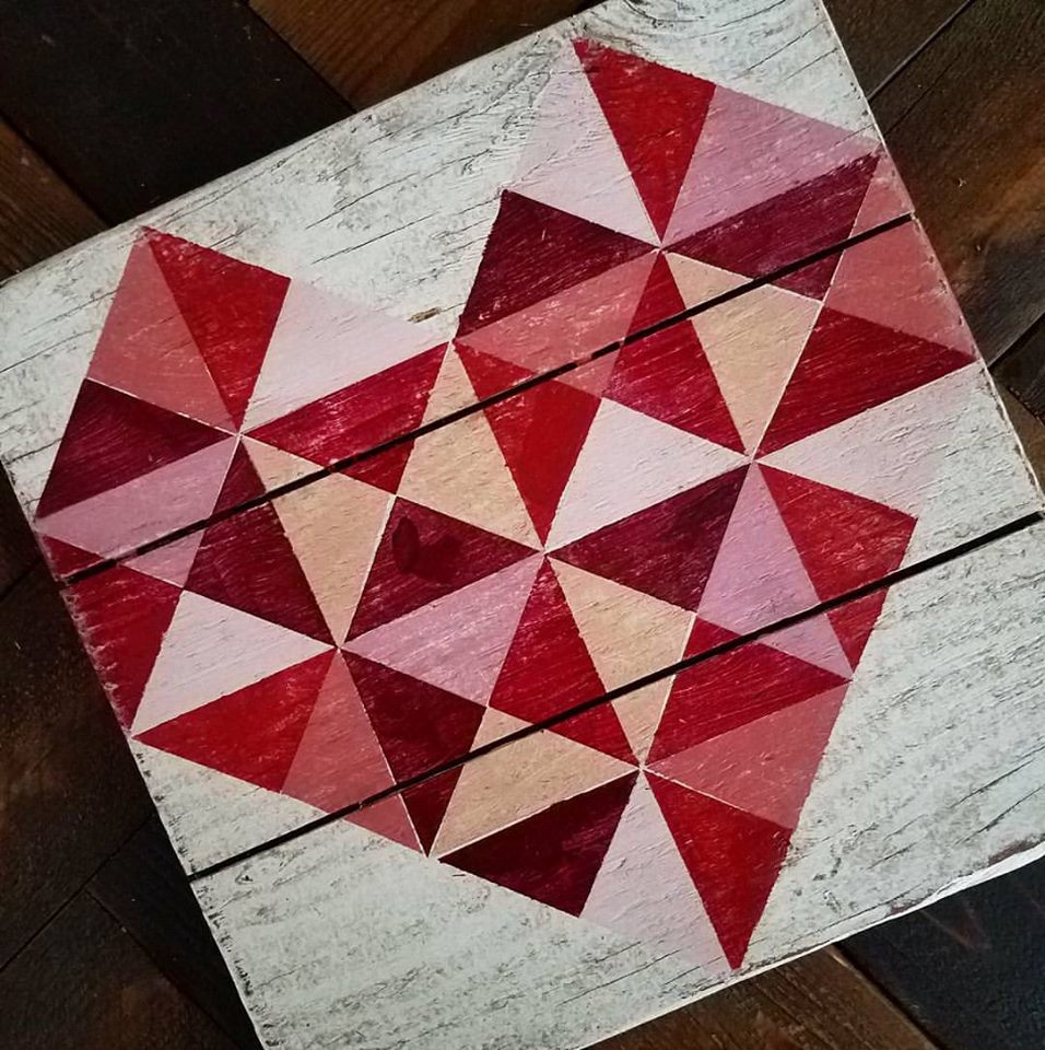 Tweetle Dee Design Co. Lovey Heart Barn Quilts