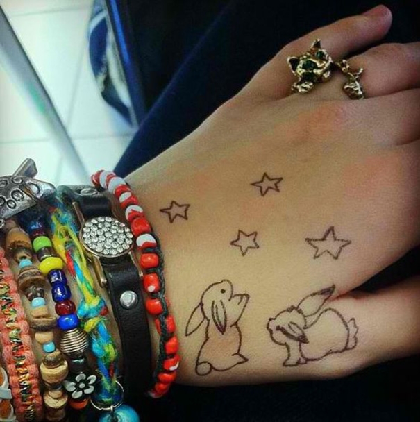 tatuagens femininas de coelho tatuagens femininas de coelho