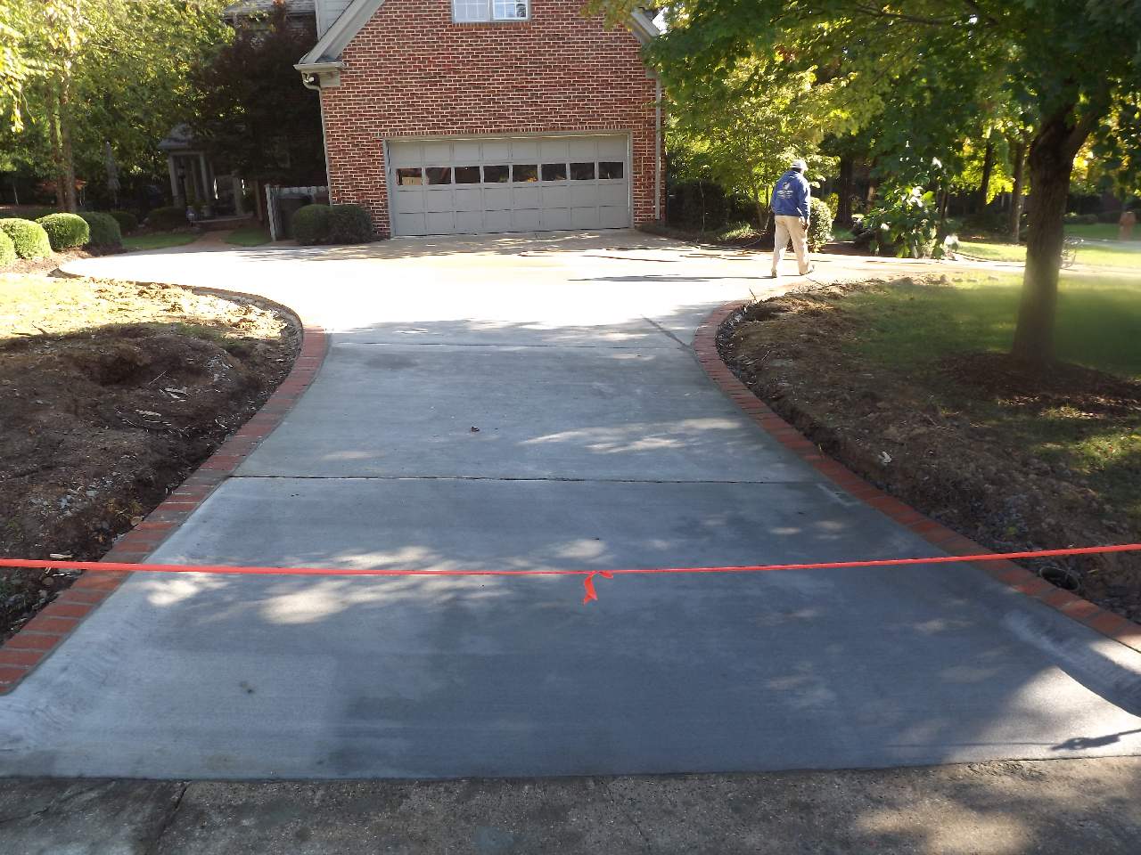 Atlantic Coast Concrete: Irving Park Driveway With Brick Border