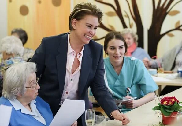 Grand Duchess Maria Teresa visited the Pontalize multifunctional gerontological center in Ettelbruck. Meghan Markle, Duchess of Sussex