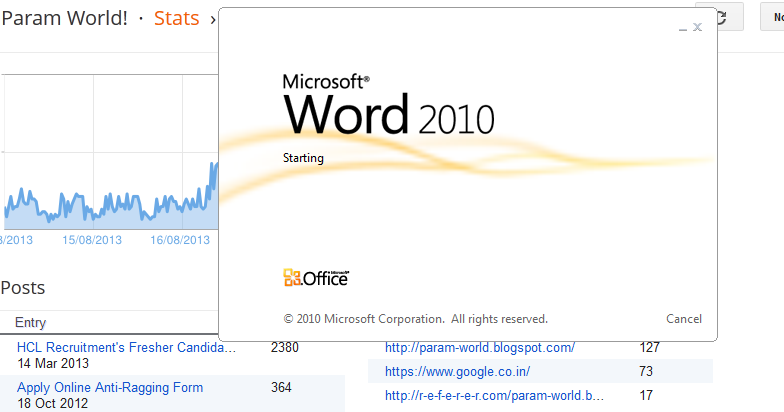 Remove Splash Screen From Microsoft Office 2010 like Word, Excel ...