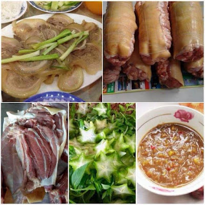 BÒ TƠ CỦ CHI CUỘN RAU RỪNG BÁNH TRÁNG PHƠI SƯƠNG