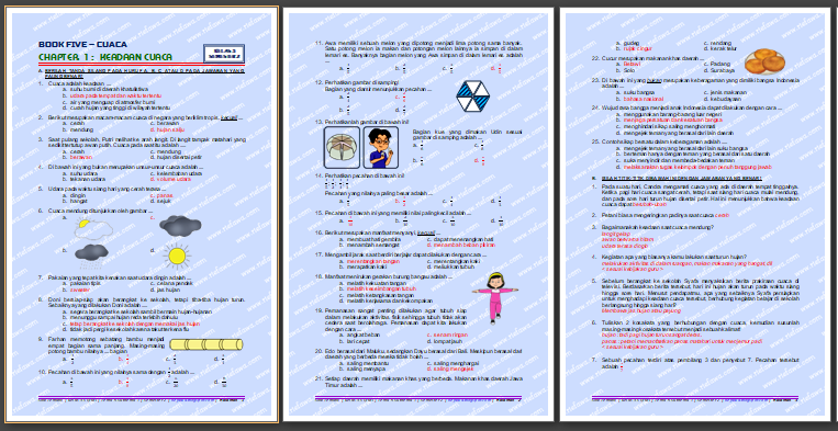 Kunci Jawaban Soal Tematik Kelas 3 SD/MI Tema 5 Subtema 1 Edisi Revisi
