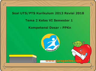 Contoh Soal UTS/ PTS Tema 2 PPKn Kelas 6 Semester 1 K13 Revisi 2018