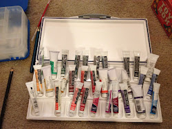 palette tube storing watercolors arrangement realized test did