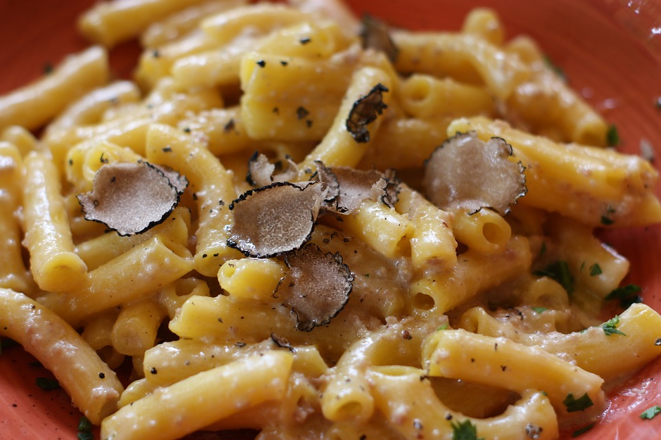 truffle on pasta