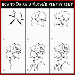 draw step flower learn steps simple paint